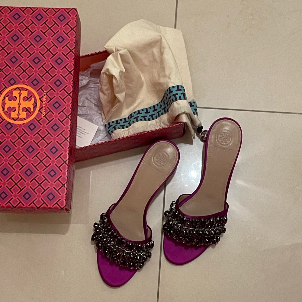 Purple sandals